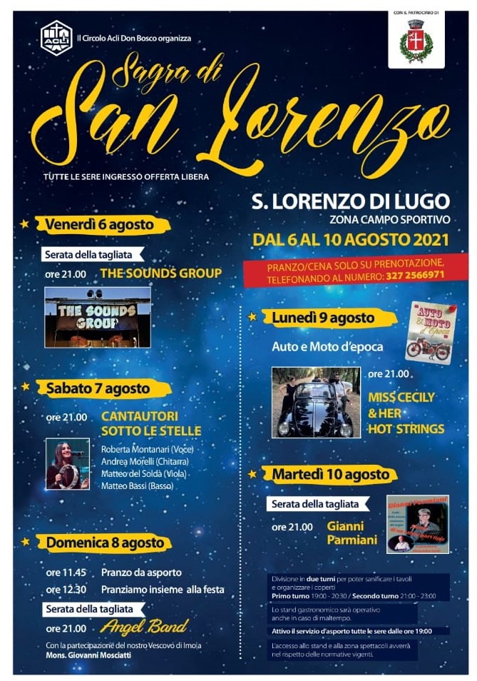 Sagra di San Lorenzo dal 6 al 10 agosto